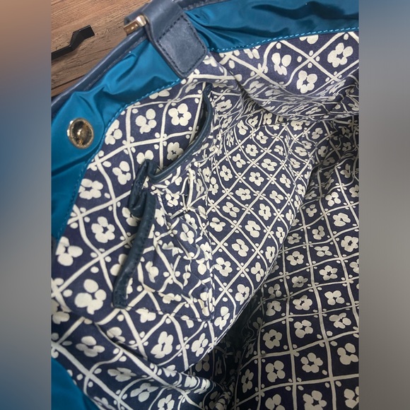 Tory Burch Tote—Teal Nylon - Picture 6 of 8